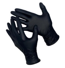 DELTAGRIP Total Black Перчатки нитриловые неопудренные черного цвета