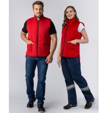 Жилет утепленный Универсальный (Смесовая, 210), красный