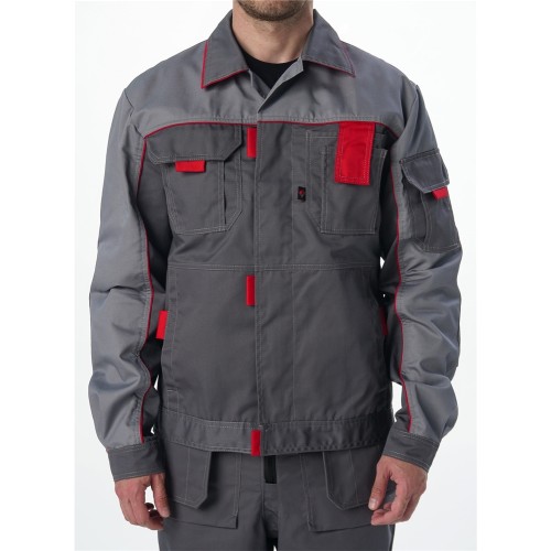 Костюм Союз-Профессионал-1 IMP (тк.Смесовая,240) брюки, т.серый/св.серый/красный Костюм Союз-Профессионал-1 IMP (тк.Смесовая,240) брюки, т.серый/св.серый/красный