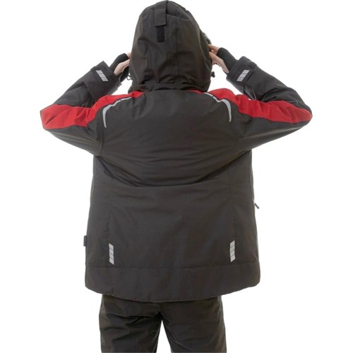 Куртка женская зимняя Brodeks KW 208, цвет чёрный, красный