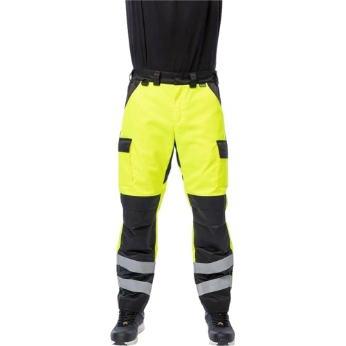 Брюки сигнальные Brodeks KS313, цвет жёлтый, чёрный Брюки сигнальные Brodeks KS313, цвет жёлтый, чёрный