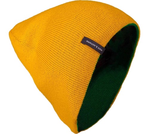 Шапка Brodeks Light Bicolor, цвет зёленый, жёлтый Шапка Brodeks Light Bicolor, цвет зёленый, жёлтый