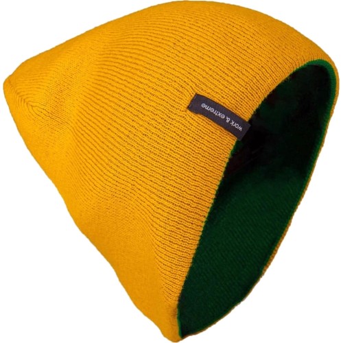 Шапка Brodeks Light Bicolor, цвет зёленый, жёлтый Шапка Brodeks Light Bicolor, цвет зёленый, жёлтый