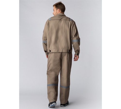 Костюм Респект (тк.Саржа,250) брюки, бежевый/коричневый Костюм Респект (тк.Саржа,250) брюки, бежевый/коричневый