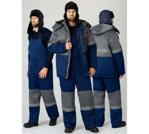 Костюм зимний Нордхард-2 СОП (тк.Смесовая,250) п/к, т.синий/серый Костюм зимний Нордхард-2 СОП (тк.Смесовая,250) п/к, т.синий/серый