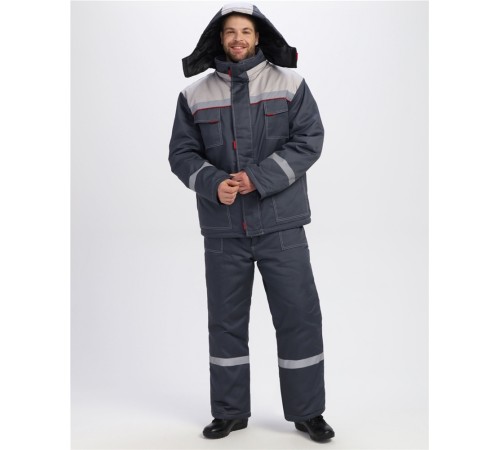 Костюм зимний Флофт-1 IMP (тк.Смесовая,240) брюки, т.серый/св.серый Костюм зимний Флофт-1 IMP (тк.Смесовая,240) брюки, т.серый/св.серый