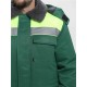 Куртка зимняя для бригадира NEW (тк.Смесовая,210), зеленый/лимонный
