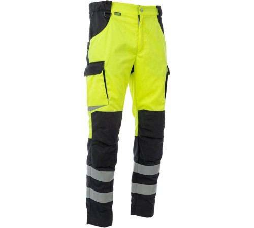 Брюки сигнальные Brodeks KS309, цвет жёлтый, чёрный Брюки сигнальные Brodeks KS309, цвет жёлтый, чёрный