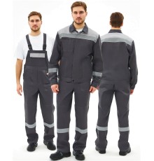 Костюм Липецк-2 СОП CH (тк.Смесовая,280) п/к, т.серый/св.серый