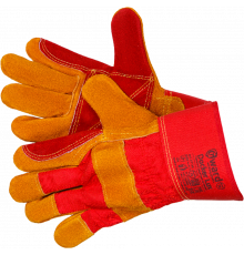 Docker Lux Перчатки комбинированные из спилка c усиленной ладонью Docker Lux Перчатки комбинированные из спилка c усиленной ладонью