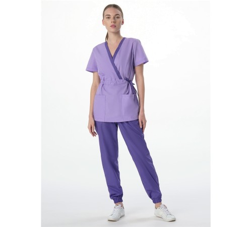 Костюм женский Симпл-001 (тк.Смесовая,120) MedLine, фиолетовый/сирень Костюм женский Симпл-001 (тк.Смесовая,120) MedLine, фиолетовый/сирень