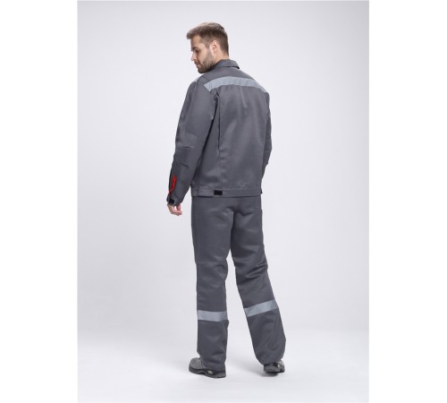 Костюм Фаворит-2 СОП усиленный IMP (тк.Смесовая,210) п/к, т.серый/серый/красный Костюм Фаворит-2 СОП усиленный IMP (тк.Смесовая,210) п/к, т.серый/серый/красный