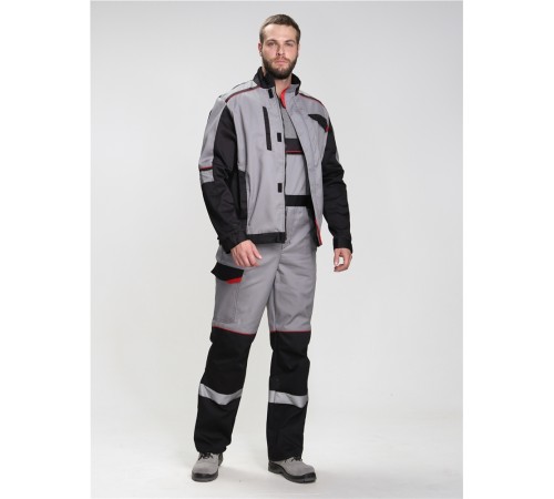 Костюм Сервис IMP (тк.Смесовая,240) п/к, серый/черный Костюм Сервис IMP (тк.Смесовая,240) п/к, серый/черный
