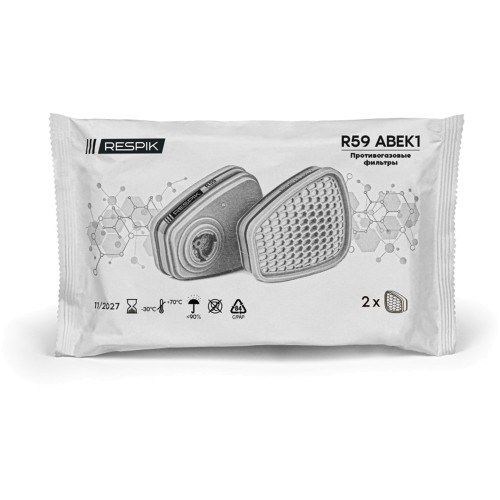 Фильтр противогазовый RESPIK® R59 А1В1Е1К1 (2 шт) Фильтр противогазовый RESPIK® R59 А1В1Е1К1 (2 шт)