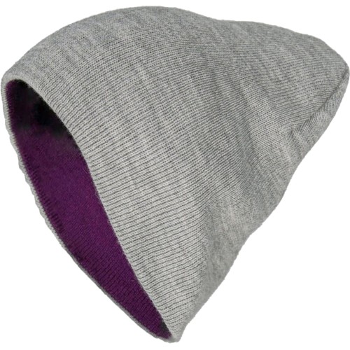 Шапка Brodeks Light Bicolor, цвет фиолетовый, серый Шапка Brodeks Light Bicolor, цвет фиолетовый, серый