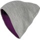 Шапка Brodeks Light Bicolor, цвет фиолетовый, серый
