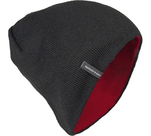 Шапка Brodeks Light Bicolor, цвет красный, чёрный Шапка Brodeks Light Bicolor, цвет красный, чёрный