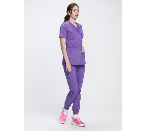 Костюм женский хирургический Модерн-004 (тк.Стрейч,120) MedLine, сиреневый Костюм женский хирургический Модерн-004 (тк.Стрейч,120) MedLine, сиреневый