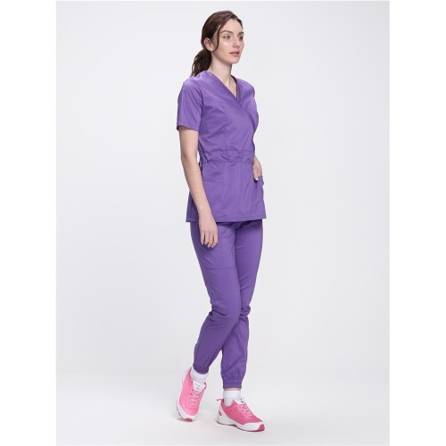 Костюм женский хирургический Модерн-004 (тк.Стрейч,120) MedLine, сиреневый Костюм женский хирургический Модерн-004 (тк.Стрейч,120) MedLine, сиреневый
