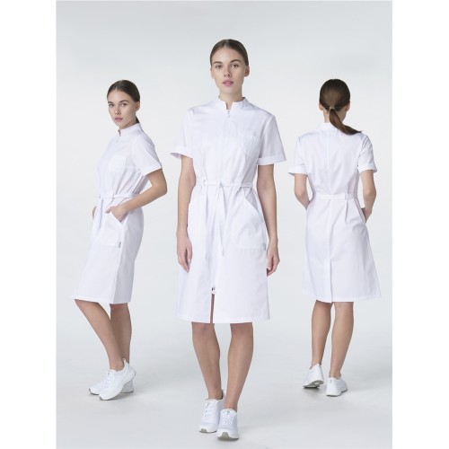 Халат женский Сансара-005 (тк.Смесовая,160) MedLine, белый Халат женский Сансара-005 (тк.Смесовая,160) MedLine, белый