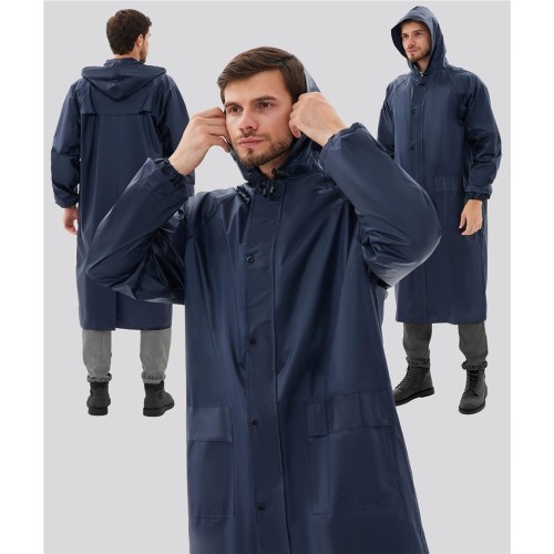 Плащ влагозащитный ProfLineSpecialist (ПВХ,210), т.синий