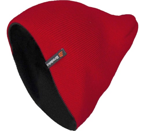 Шапка Brodeks Light Bicolor, цвет красный, чёрный Шапка Brodeks Light Bicolor, цвет красный, чёрный
