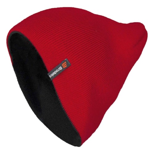 Шапка Brodeks Light Bicolor, цвет красный, чёрный Шапка Brodeks Light Bicolor, цвет красный, чёрный