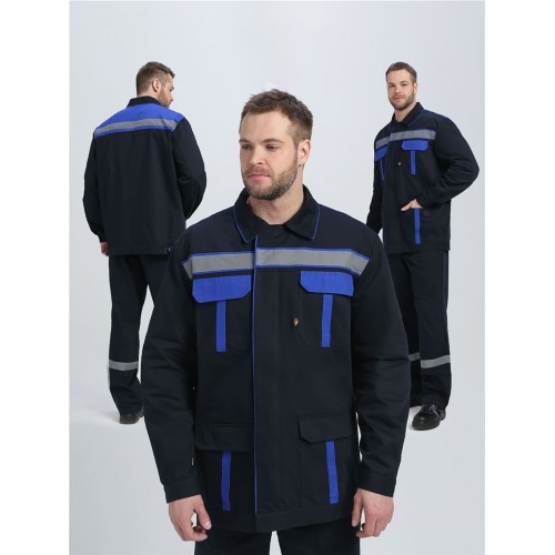 Костюм для ИТР СОП IMP (тк.Саржа,250) п/к, т.синий/васильковый Костюм для ИТР СОП IMP (тк.Саржа,250) п/к, т.синий/васильковый