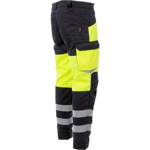 Брюки сигнальные Brodeks KS309, цвет жёлтый, чёрный Брюки сигнальные Brodeks KS309, цвет жёлтый, чёрный
