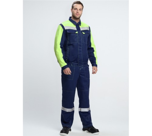 Костюм Сфера NEW (тк.Смесовая,210) п/к, т.синий/лимонный Костюм Сфера NEW (тк.Смесовая,210) п/к, т.синий/лимонный