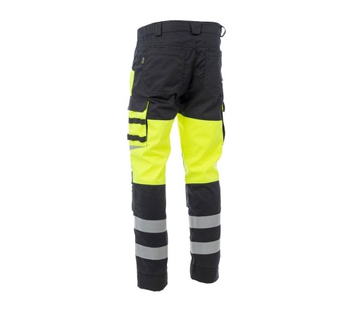 Брюки сигнальные Brodeks KS309, цвет жёлтый, чёрный Брюки сигнальные Brodeks KS309, цвет жёлтый, чёрный