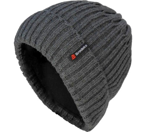 Шапка Brodeks fleece lining, цвет тёмно-серый Шапка Brodeks fleece lining, цвет тёмно-серый