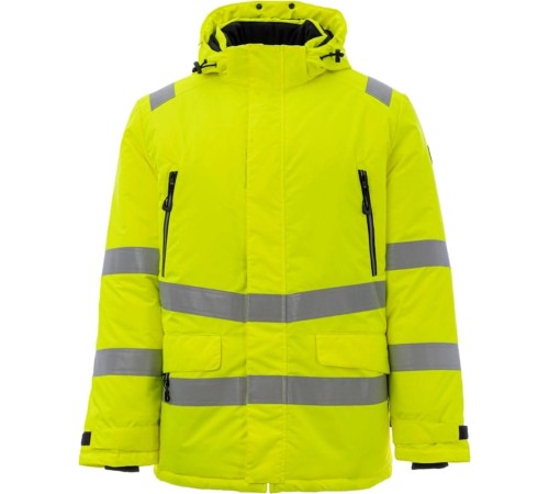 Куртка-парка сигнальная зимняя Brodeks KW220, цвет жёлтый Куртка-парка сигнальная зимняя Brodeks KW220, цвет жёлтый