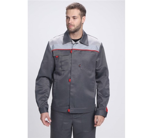 Костюм Фаворит-2 СОП усиленный IMP (тк.Смесовая,210) п/к, т.серый/серый/красный Костюм Фаворит-2 СОП усиленный IMP (тк.Смесовая,210) п/к, т.серый/серый/красный
