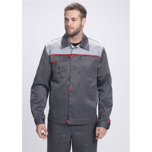 Костюм Фаворит-2 СОП усиленный IMP (тк.Смесовая,210) п/к, т.серый/серый/красный Костюм Фаворит-2 СОП усиленный IMP (тк.Смесовая,210) п/к, т.серый/серый/красный