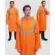 Плащ влагозащитный сигнальный ProfLineBase СОП (ПВХ,180), оранжевый