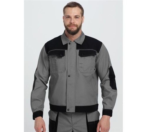 Костюм Вестгард-1 (тк.Канвас,260) брюки, т.серый/черный Костюм Вестгард-1 (тк.Канвас,260) брюки, т.серый/черный