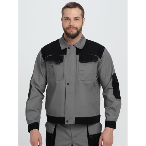Костюм Вестгард-1 (тк.Канвас,260) брюки, т.серый/черный Костюм Вестгард-1 (тк.Канвас,260) брюки, т.серый/черный