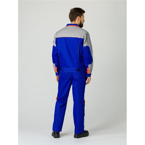 Костюм Союз-Профессионал-2 (тк.Балтекс,240) п/к, васильковый/св.серый/оранжевый Костюм Союз-Профессионал-2 (тк.Балтекс,240) п/к, васильковый/св.серый/оранжевый