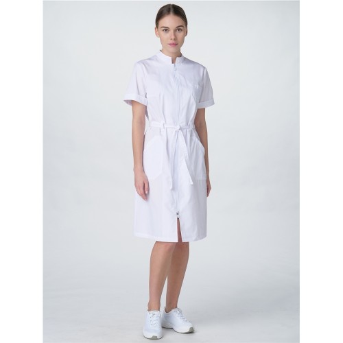 Халат женский Сансара-005 (тк.Смесовая,160) MedLine, белый Халат женский Сансара-005 (тк.Смесовая,160) MedLine, белый