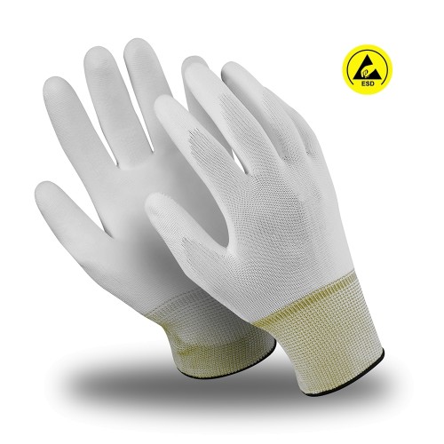 Перчатки Manipula Specialist® Микростатик (ESD) (нейл.+полиур.+медн.), MG-164 Перчатки Manipula Specialist® Микростатик (ESD) (нейл.+полиур.+медн.), MG-164