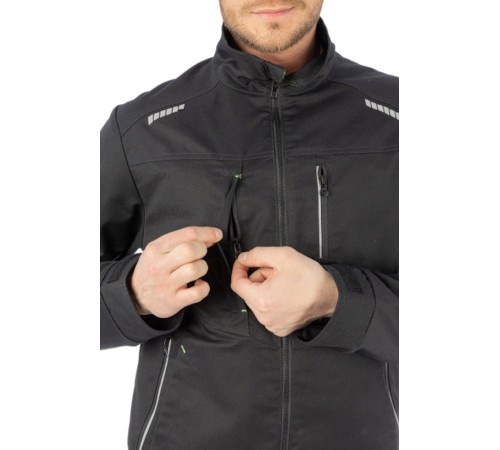 Куртка летняя мужская Brodeks KS209, цвет чёрный Куртка летняя мужская Brodeks KS209, цвет чёрный