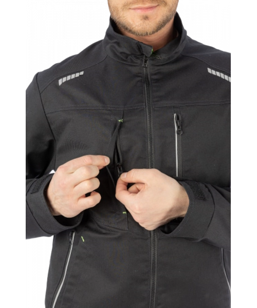 Куртка летняя мужская Brodeks KS209, цвет чёрный