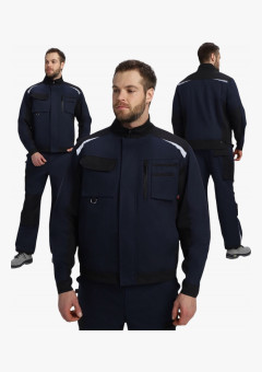 Куртка Милан NEW CH МВО (тк.Смесовая,270), т.синий/черный