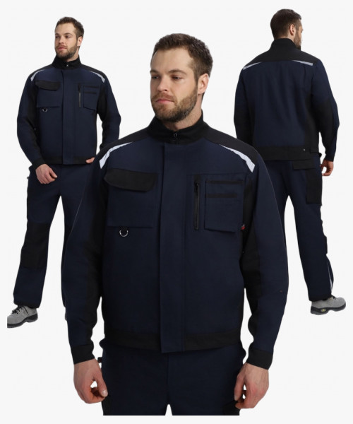 Куртка Милан NEW CH МВО (тк.Смесовая,270), т.синий/черный