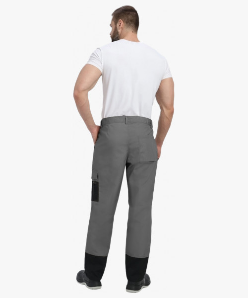 Костюм Вестгард-1 (тк.Канвас,260) брюки, т.серый/черный