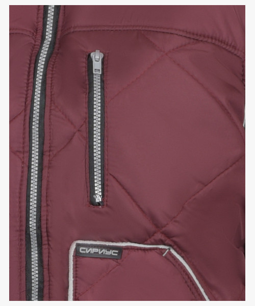 Жилет СИРИУС-ЕВРОПА удлиненный (на подкладке флис) бордовый