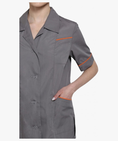 Костюм женский Магнэль (тк.Смесовая,120), т.серый/оранжевый