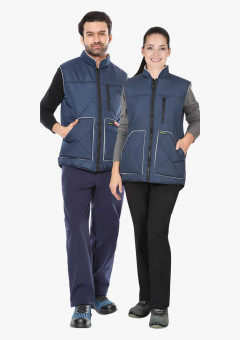 Жилет СИРИУС-ЕВРОПА удлиненный (на подкладке флис) синий