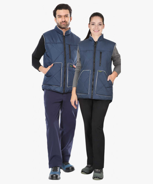 Жилет СИРИУС-ЕВРОПА удлиненный (на подкладке флис) синий